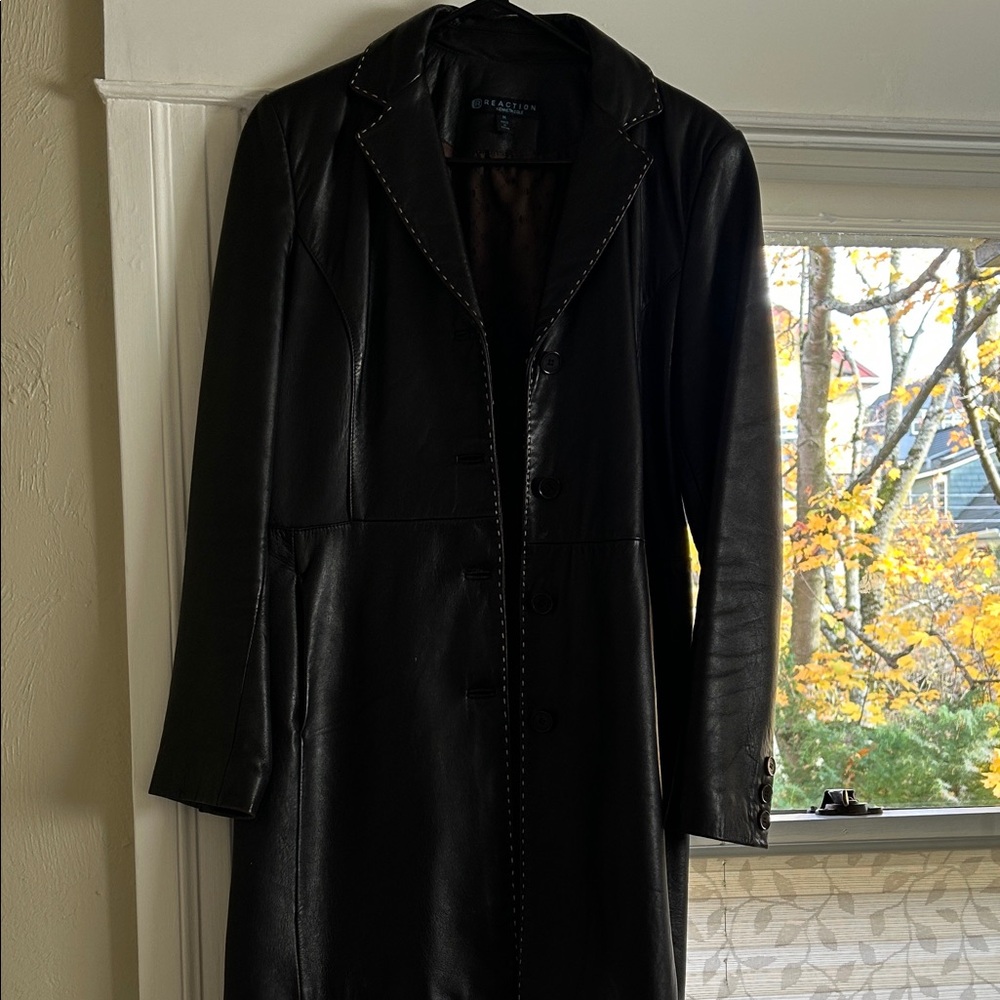 Kenneth Cole Brown Leather Women's Jacket